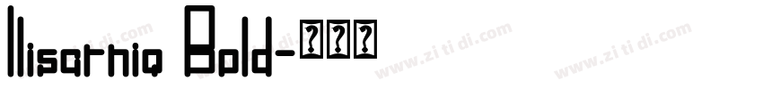 Ilisarniq Bold字体转换